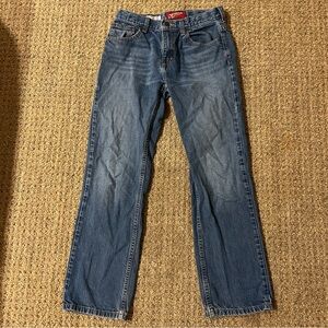 Arizona Jean Co Boys Original Straight Jeans Size 14 Regular Medium Wash